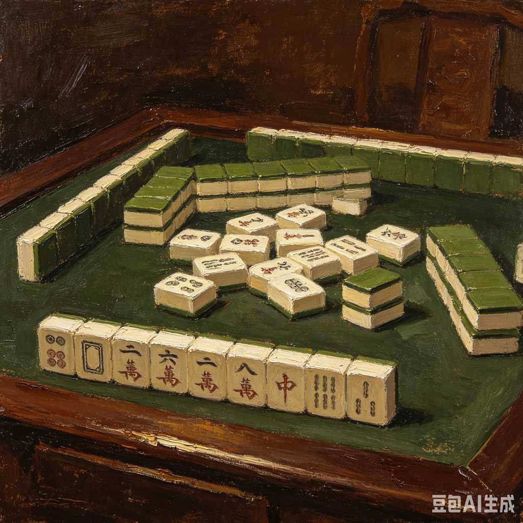 smooth print surface mahjong tiles