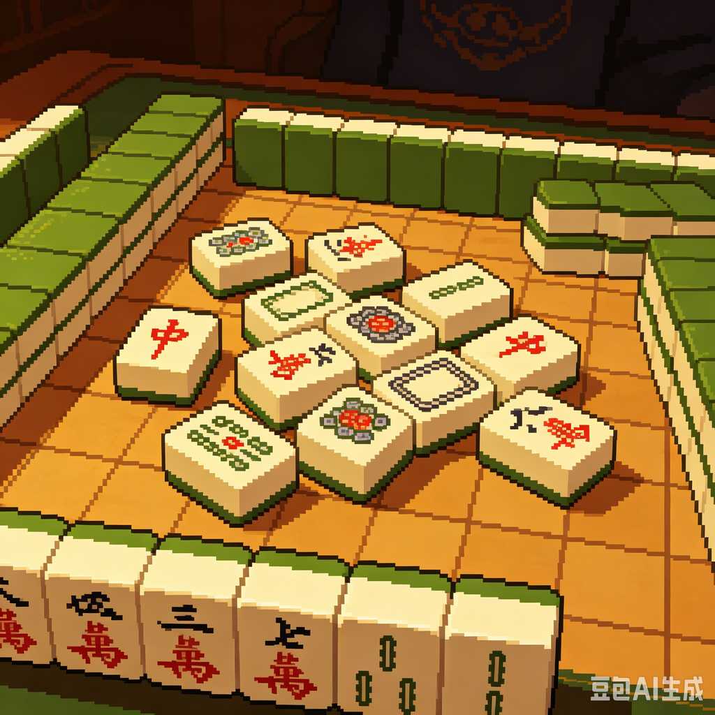 oriental style mahjong tiles