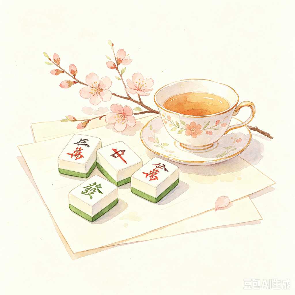 modern minimalist mahjong set